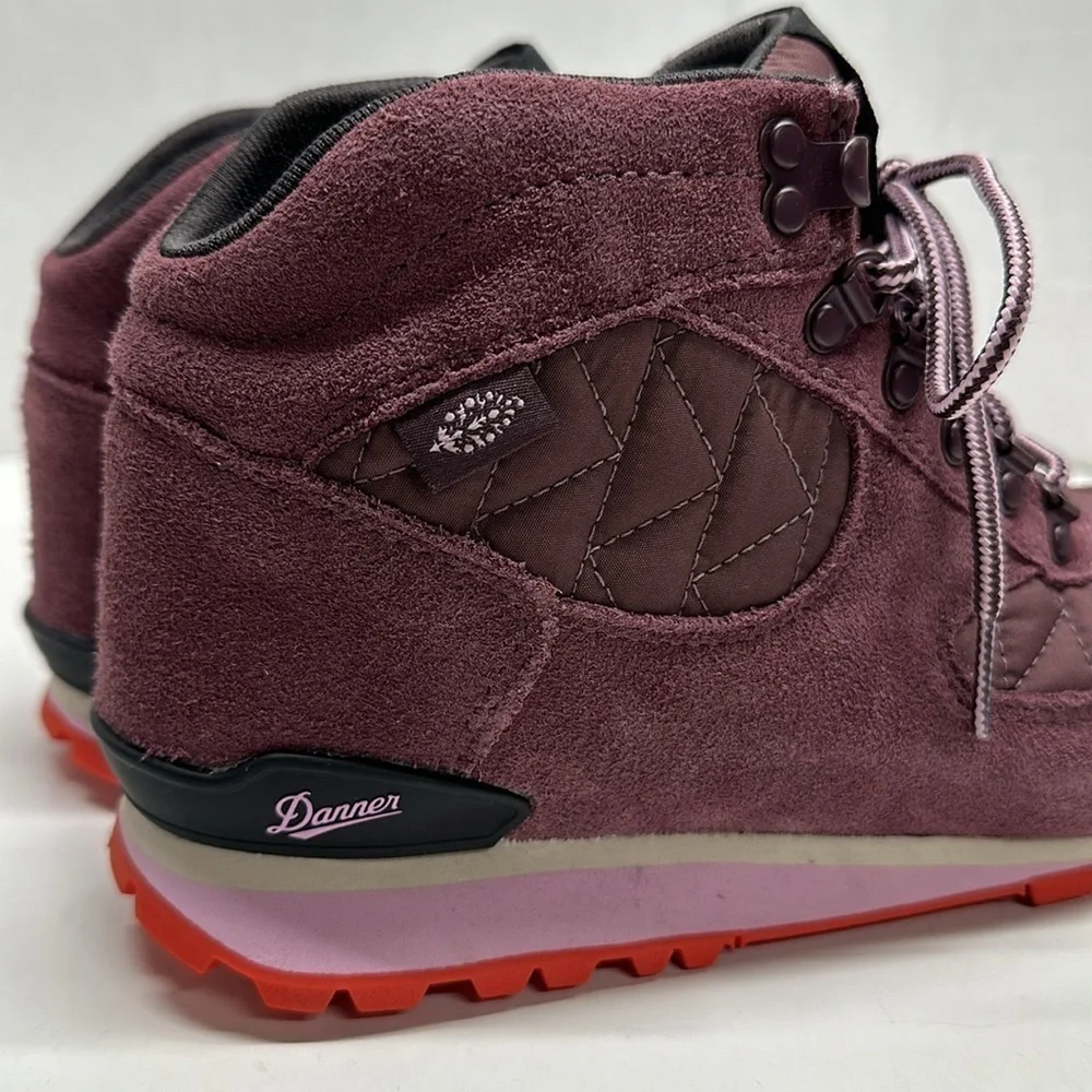 Danner Free People Movement Jag Boots Quilted Lace Up Ankle Boot Purple Size 8